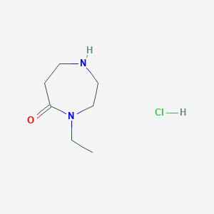 B1399802 4-Ethyl-1,4-diazepan-5-one hydrochloride CAS No. 1211514-67-8