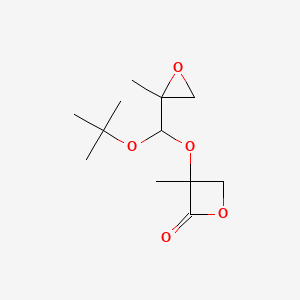 3-Methyl-3-[(2-methyloxiran-2-yl)-[(2-methylpropan-2-yl)oxy]methoxy]oxetan-2-one