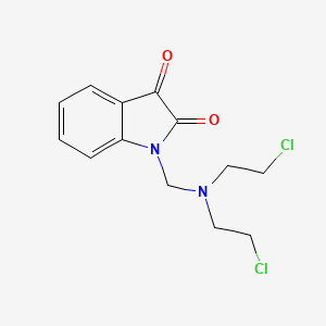 1-((Bis(2-chloroethyl)amino)methyl)-1H-indole-2,3-dione