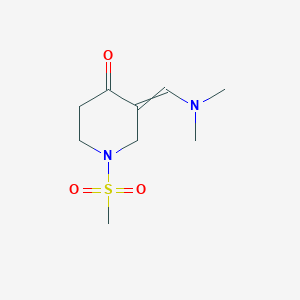 3-(Dimethylaminomethylidene)-1-methylsulfonylpiperidin-4-one