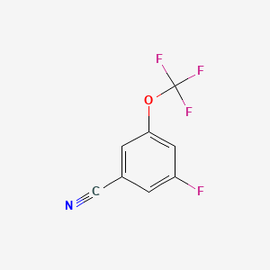 molecular formula C8H3F4NO B1399821 3-Fluoro-5-(trifluoromethoxy)benzonitrile CAS No. 1352999-93-9