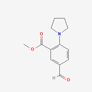 Methyl 5-formyl-2-(pyrrolidin-1-yl)benzoate