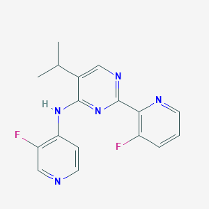 2-(3-fluoro-2-pyridinyl)-N-(3-fluoro-4-pyridinyl)-5-isopropyl-4-pyrimidinamine