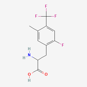 2-Fluoro-5-methyl-4-(trifluoromethyl)-DL-phenylalanine