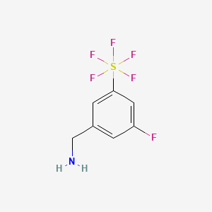 3-Fluoro-5-(pentafluorosulfur)benzylamine