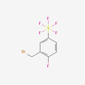 2-Fluoro-5-(pentafluorosulfur)benzyl bromide