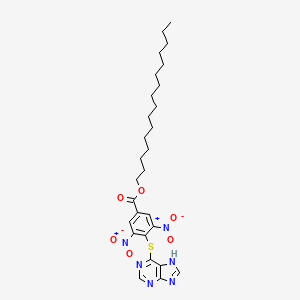 Hexadecyl 3,5-dinitro-4-(7H-purin-6-ylsulfanyl)benzoate