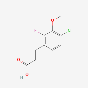 3-(4-Chloro-2-fluoro-3-methoxyphenyl)propanoic acid