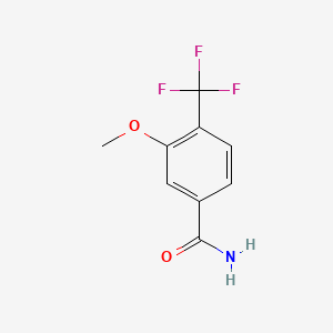 molecular formula C9H8F3NO2 B1399847 3-甲氧基-4-(三氟甲基)苯甲酰胺 CAS No. 1214328-36-5