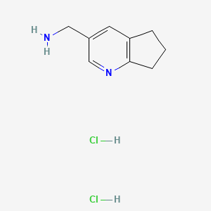 (6,7-Dihydro-5H-cyclopenta[b]pyridin-3-yl)methanamine dihydrochloride
