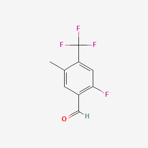 B1399854 2-Fluoro-5-methyl-4-(trifluoromethyl)benzaldehyde CAS No. 1323966-40-0