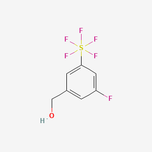 molecular formula C7H6F6OS B1399860 3-Fluoro-5-(pentafluorosulfur)benzyl alcohol CAS No. 1240257-89-9