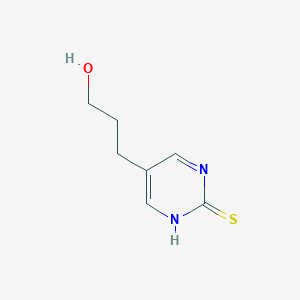 molecular formula C7H10N2OS B1399864 3-(2-Mercaptopyrimidin-5-yl)propan-1-ol CAS No. 201021-89-8