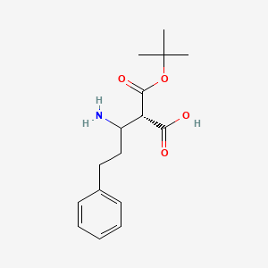 (2S)-3-amino-2-[(2-methylpropan-2-yl)oxycarbonyl]-5-phenylpentanoic acid