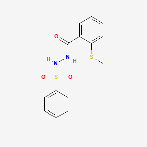 B13998660 n'-[(4-Methylphenyl)sulfonyl]-2-(methylsulfanyl)benzohydrazide CAS No. 92580-60-4