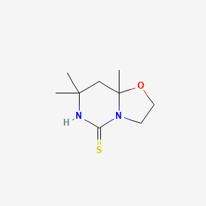 4,4,6-Trimethyl-7-oxa-1,3-diazabicyclo[4.3.0]nonane-2-thione