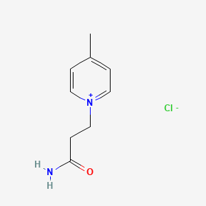 1-(3-Amino-3-oxopropyl)-4-methylpyridin-1-ium chloride