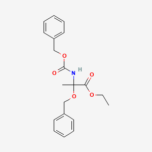 Ethyl 2-phenylmethoxy-2-(phenylmethoxycarbonylamino)propanoate