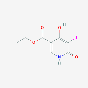 molecular formula C8H8INO4 B1399875 Ethyl 4,6-dihydroxy-5-iodopyridine-3-carboxylate CAS No. 1353878-12-2