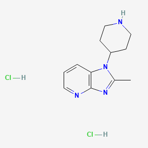 4-{2-methyl-1H-imidazo[4,5-b]pyridin-1-yl}piperidine dihydrochloride
