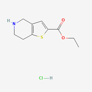 molecular formula C10H14ClNO2S B1399880 Ethyl 4,5,6,7-tetrahydrothieno[3,2-c]pyridine-2-carboxylate hydrochloride CAS No. 1211511-50-0
