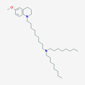 1(2H)-Quinolinenonanamine, 3,4-dihydro-6-methoxy-N,N-dioctyl-