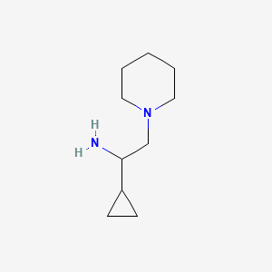 (1-Cyclopropyl-2-piperidin-1-ylethyl)amine