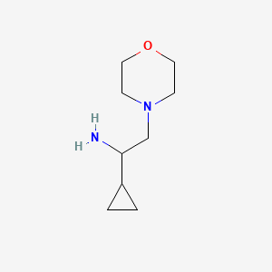 molecular formula C9H18N2O B1399893 (1-环丙基-2-吗啉-4-基乙基)胺 CAS No. 1343839-30-4