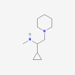 (1-Cyclopropyl-2-piperidin-1-ylethyl)methylamine