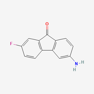 molecular formula C13H8FNO B13998954 6-Amino-2-fluoro-9h-fluoren-9-one CAS No. 16234-85-8