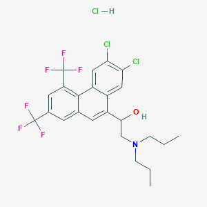 1-[6,7-Dichloro-2,4-bis(trifluoromethyl)phenanthren-9-yl]-2-(dipropylamino)ethanol