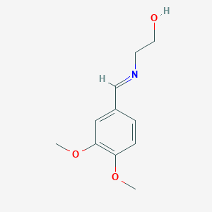 2-[(3,4-Dimethoxyphenyl)methylideneamino]ethanol