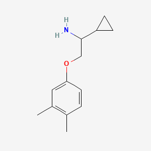 [1-Cyclopropyl-2-(3,4-dimethylphenoxy)ethyl]amine