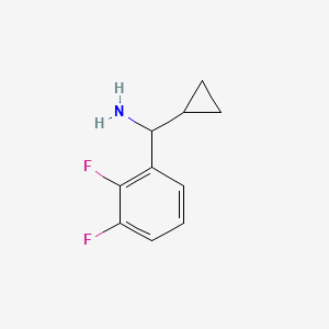 molecular formula C10H11F2N B1399902 环丙基(2,3-二氟苯基)甲胺 CAS No. 1270391-38-2