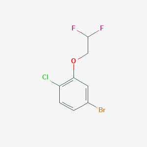 molecular formula C8H6BrClF2O B1399903 4-Bromo-1-chloro-2-(2,2-difluoroethoxy)benzene CAS No. 1343731-27-0