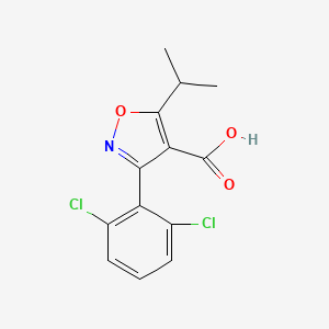 molecular formula C13H11Cl2NO3 B1399905 3-(2,6-二氯苯基)-5-异丙基异噁唑-4-羧酸 CAS No. 774605-58-2