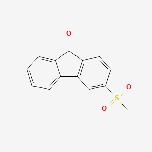 molecular formula C14H10O3S B13999070 3-Methylsulfonylfluoren-9-one CAS No. 22010-71-5