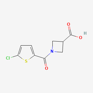 1-(5-Chlorothiophene-2-carbonyl)azetidine-3-carboxylic acid