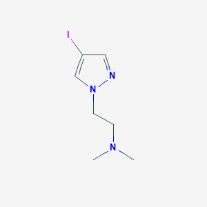 molecular formula C7H12IN3 B1399910 2-(4-Iodo-1H-pyrazol-1-yl)-N,N-dimethylethanamine CAS No. 879488-19-4