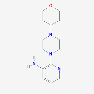 molecular formula C14H22N4O B1399911 2-[4-(Oxan-4-yl)piperazin-1-yl]pyridin-3-amine CAS No. 1486170-73-3