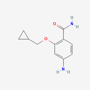 4-Amino-2-cyclopropylmethoxybenzamide