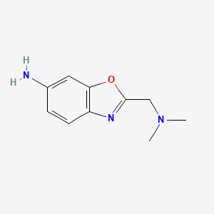 molecular formula C10H13N3O B13999158 2-((Dimethylamino)methyl)benzo[d]oxazol-6-amine 