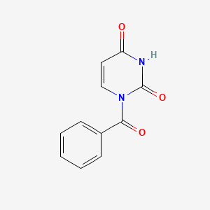 molecular formula C11H8N2O3 B13999165 1-Benzoyluracil 