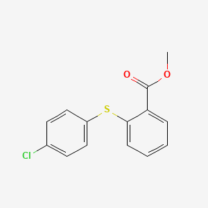 molecular formula C14H11ClO2S B13999190 Methyl 2-[(4-chlorophenyl)sulfanyl]benzoate CAS No. 22096-70-4