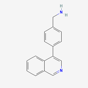 molecular formula C16H14N2 B1399923 4-异喹啉-4-基-苯甲胺 CAS No. 1484841-44-2
