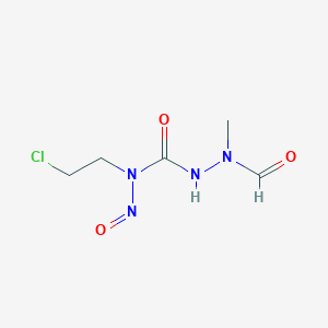 molecular formula C5H9ClN4O3 B13999285 N-[(2-Chloroethyl-nitroso-carbamoyl)amino]-N-methyl-formamide CAS No. 82219-29-2