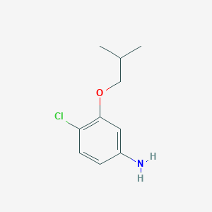 molecular formula C10H14ClNO B1399930 4-Chloro-3-isobutoxyphenylamine CAS No. 1341915-07-8