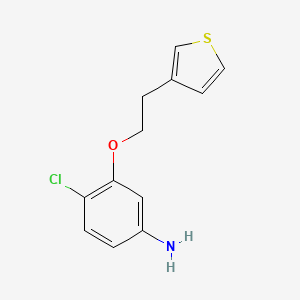 4-Chloro-3-[2-(thiophen-3-yl)ethoxy]aniline