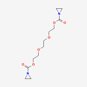 molecular formula C12H20N2O6 B13999418 Ethane-1,2-diylbis(oxyethane-2,1-diyl) diaziridine-1-carboxylate CAS No. 3452-73-1