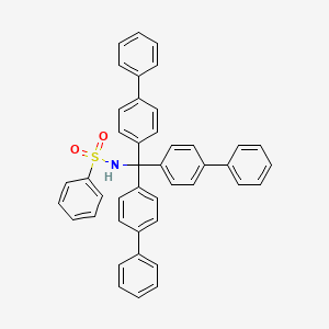 N-[tris(4-phenylphenyl)methyl]benzenesulfonamide